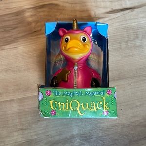 Unicorn rainbow rubber duck